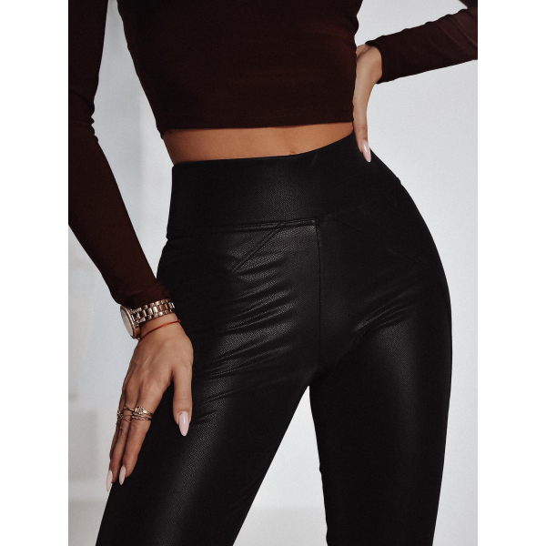 Legginsy modelujące / wysoki stan / eko skóra / SNAKE  BRYCZES / Push Up / XS - S - M - L - XL
